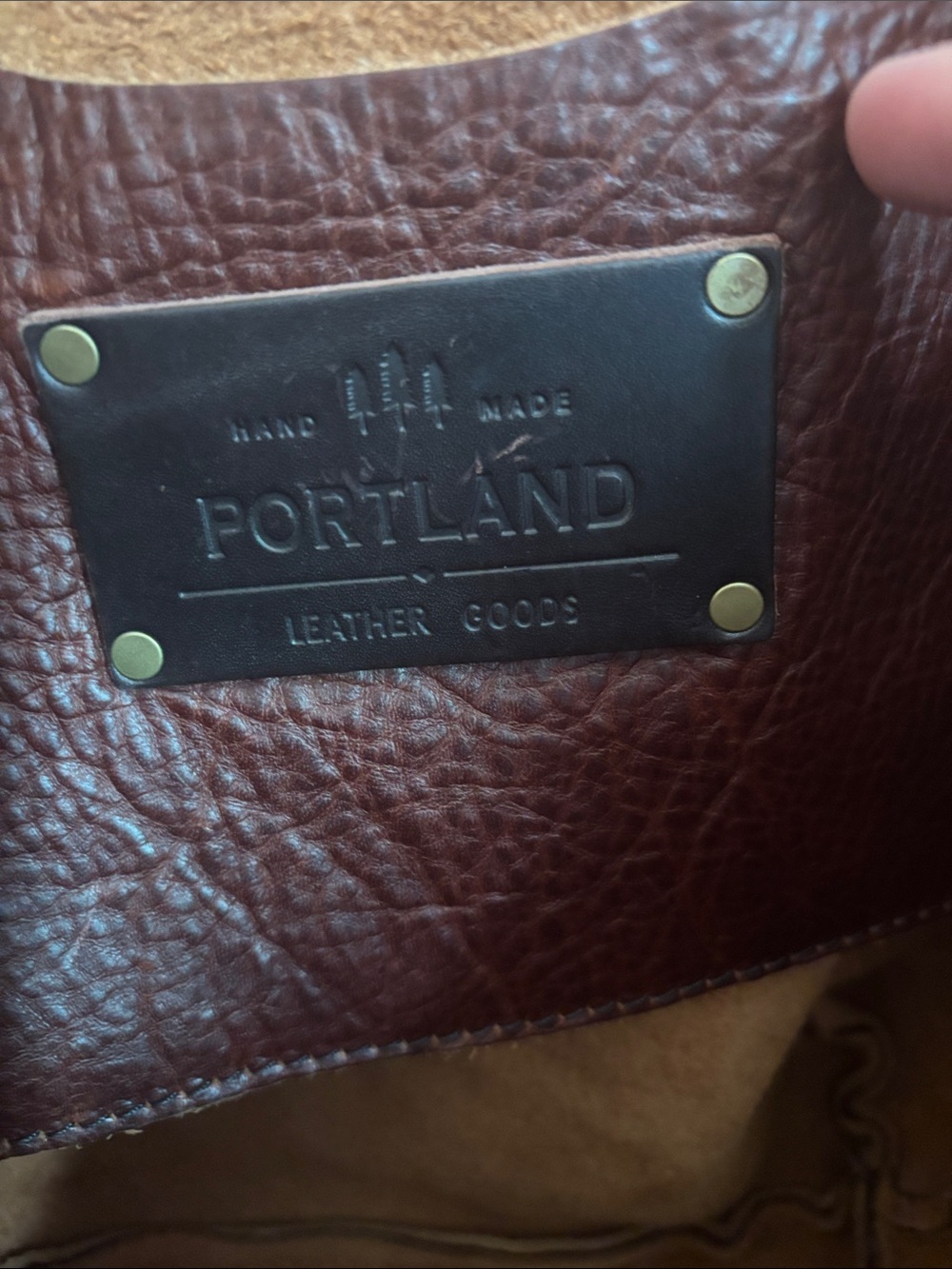 Portland leather goods medium tote bag - Picture 4 of 12